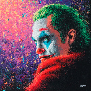 Joker - Mixed technique and acrylic on canvas by De Cristofaro Valerio - Fp Art Online