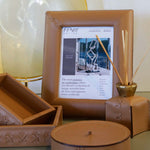 Leather Picture Frame - Rope leather desk accessory by Fp Art Collection - Fp Art Online