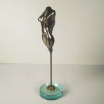 Transcendance - Bronze sculpture with glass base by Durand Nicole - Fp Art Online