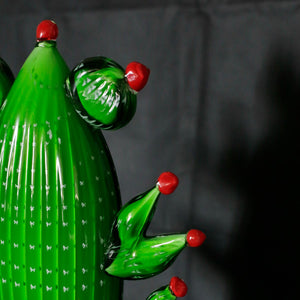 Cactus Large - Blown Murano glass sculpture by Fp Art Collection - Fp Art Online