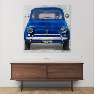 Fiat 500 Blue & Copper by Casali Monica - Fp Art Online