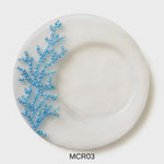 "Corallo" Dining Set, Silk Murano plates by Fp Art Tableware - Fp Art Online