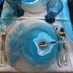 "Corallo" Dining Set, Silk Murano plates by Fp Art Tableware - Fp Art Online