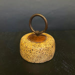 Door Stop Weight #01 - Handcrafted volcanic stone and rust-colored iron by Vintage Treasures - Fp Art Online