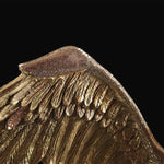 Brilliant Falcon - Golden bronze sculpture with Swarovski crystals and marble base by Fp Art Collection - Fp Art Online