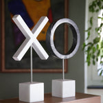 Orbital X - Handmade shelf sculpture in marble by Fp Art Collection - Fp Art Online