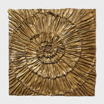 Golden Spiral (Mini) - Moulded canvas, acrylic, pigments and resin on panel by Wahl Johanna - Fp Art Online