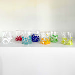 6 Goti Tumblers Multicolor, Murano blown glass by Fp Art Tableware - Fp Art Online