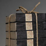 4 Books Set - Handmade books with 18th century black cover by Vintage Treasures - Fp Art Online