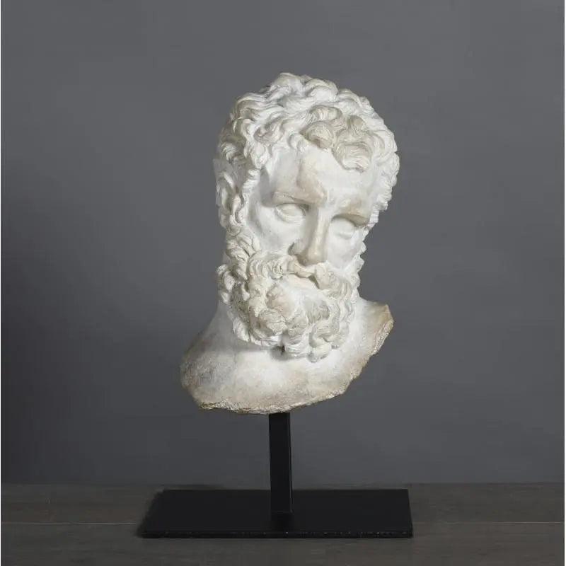 Hercules Head - Fragmentary version as found during archaeological excavations by Vintage Treasures - Fp Art Online