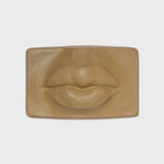 Lips Sculpture - Handmade blend of cement and natural materials by Boemi Stefania - Fp Art Online