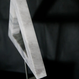 Orbital Triangle - Handmade shelf sculpture in marble by Fp Art Collection - Fp Art Online