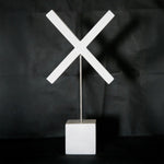 Orbital X - Handmade shelf sculpture in marble by Fp Art Collection - Fp Art Online