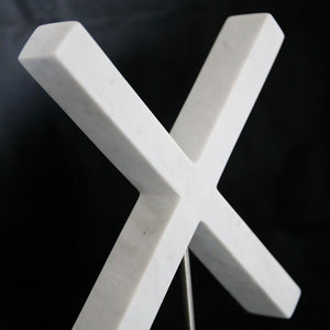 Orbital X - Handmade shelf sculpture in marble by Fp Art Collection - Fp Art Online