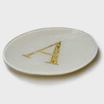 "Messaggio" Dining Set, Murano glass pocket tray with hand painted letter in gold 24 KT by Fp Art Tableware - Fp Art Online