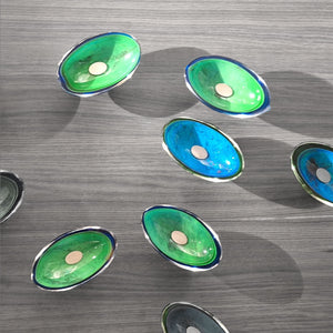 Oval Plates Wall - Handcrafted Murano glass oval plates, create your own sculpture by Fp Art Collection - Fp Art Online