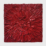 Red Passion (Mini) - Moulded canvas, acrylic and resin on panel by Wahl Johanna - Fp Art Online