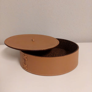 Rope Leather Box with lid