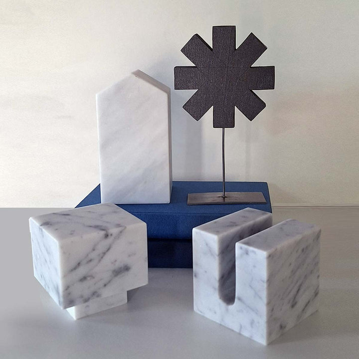 Marble Cube - Marble book holders by Fp Art Collection - Fp Art Online