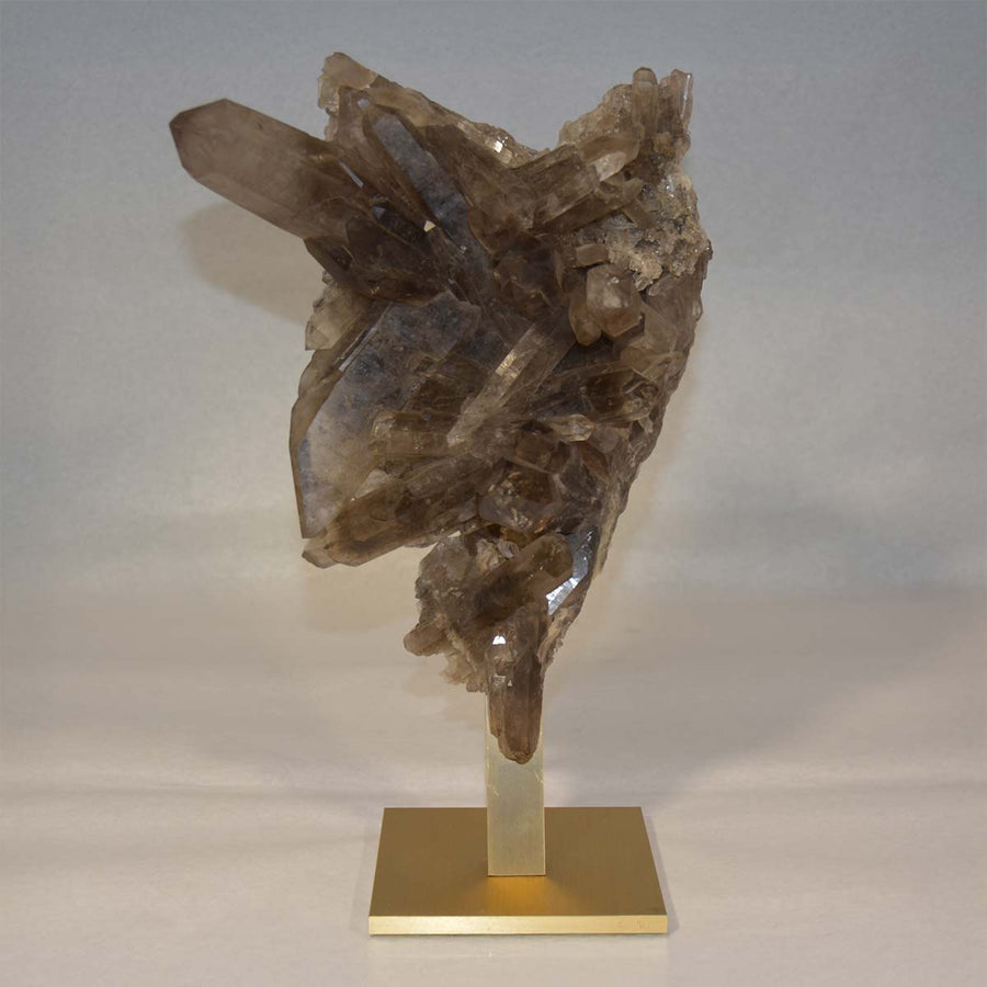 Natural Smoky Quartz - Mounted on satin bronze by Tincani Giuliano - Fp Art Online