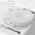 "Soffione Bianco" Dining Set, Silk Murano plates by Fp Art Tableware - Fp Art Online