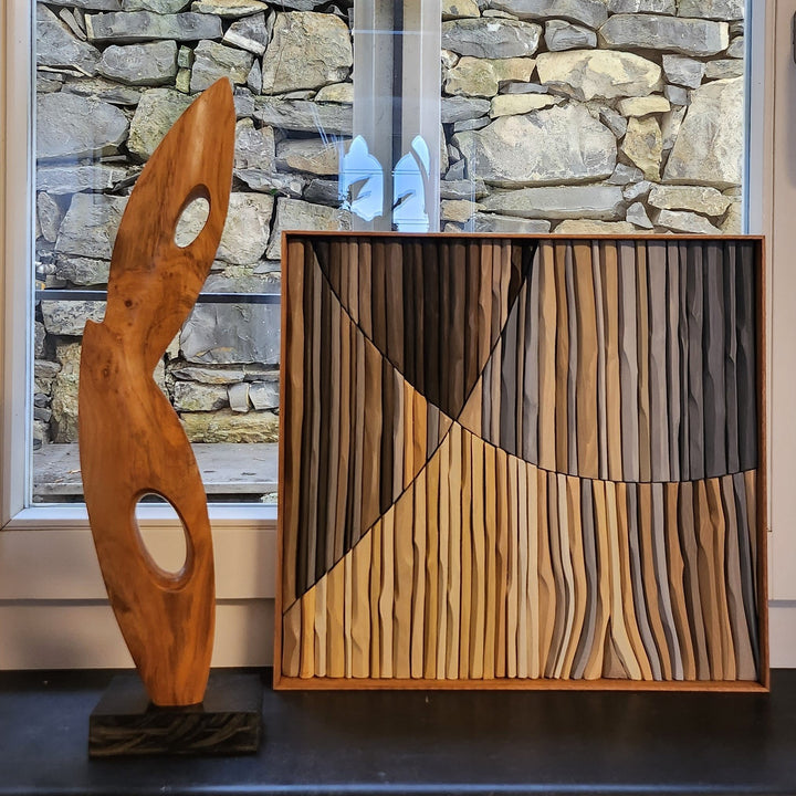 Stick Board - Douglass wood sticks and Okoume wall panel by Fp Art Collection - Fp Art Online