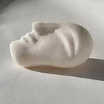 Testolina 2 - Alabaster marble sculpture by Rando Paola - Fp Art Online