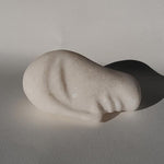 Testolina 2 - Alabaster marble sculpture by Rando Paola - Fp Art Online