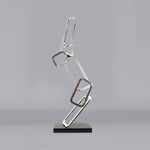 Aluminium Geometry #24 - Aluminium sculpture with black granite base by Fp Art Collection - Fp Art Online