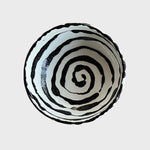 "Vertigo" Small Bowl, Handmade ceramic plate by La Falce Giovanna - Fp Art Online