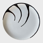 "Vertigo One" Dining Set For 2 (6 pcs), Handmade ceramic plates by La Falce Giovanna - Fp Art Online