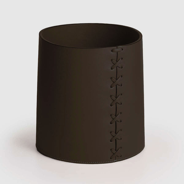 Leather Waste Bin