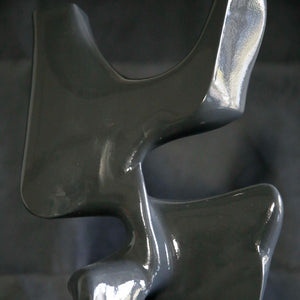 Grey Whispers (Glossy) - Handmade shelf sculpture in fiberglass by Fp Art Collection - Fp Art Online