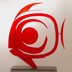 Eclipse 1 - Steel sculpture by Cubeddu Giorgio - Fp Art Online