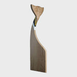 Totem Baleine - Painted oak sculpture by Chicheportiche Nelly - Fp Art Online