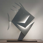 Abyssys - Steel sculpture by Cubeddu Giorgio - Fp Art Online