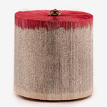 Trunk Red Medium - Paper sculpture made out of old folded books by Crizu - Fp Art Online