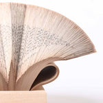 Wig Diamond - Paper sculpture made out of old folded books by Crizu - Fp Art Online