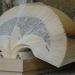 Wig Diamond - Paper sculpture made out of old folded books by Crizu - Fp Art Online