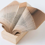 Wig Diamond - Paper sculpture made out of old folded books by Crizu - Fp Art Online