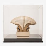 Wig Diamond w/ Perspex Theca - Paper sculpture made out of old folded books by Crizu - Fp Art Online