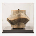 Wave Large - Paper sculpture made out of old folded books by Crizu - Fp Art Online