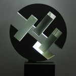 Deep Space - Circular steel sculpture by Cubeddu Giorgio - Fp Art Online