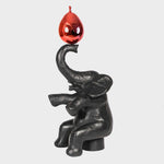 Elephant et le Ballons - Painted bronze sculpture by Berry Philippe - Fp Art Online