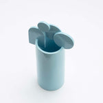 Occhi della Madonna - Light blue glazed bubble family ceramic vase by CuoreCarpenito - Fp Art Online