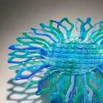 Onda Su Onda - Fused glass sculpture by Forti Daniela - Fp Art Online