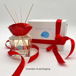 Red Poppy - Handmade ceramic and glass room fragrance diffuser by Battista Emanuela - Fp Art Online