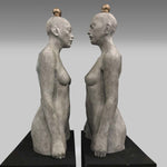 Two Women (couple)- Bronze sculpture by Marcolini Laura - Fp Art Online