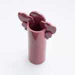 Violetta - Cyclamen glazed bubble family ceramic vase by CuoreCarpenito - Fp Art Online