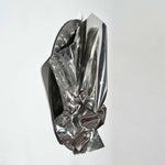 Vedere è Credere - Recycled grinded stainless steel sculpture by Franchi Franca - Fp Art Online